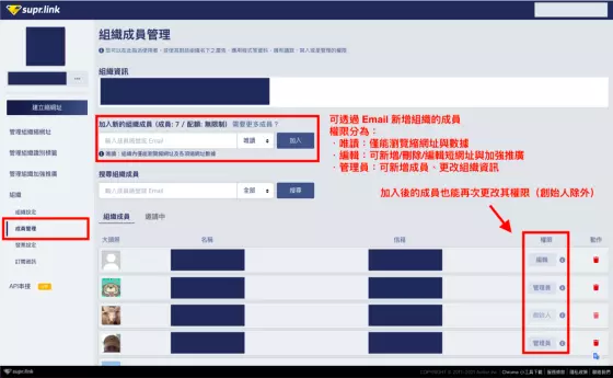 Supr.Link-org-member-management